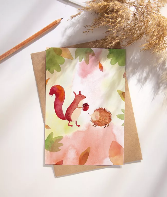 carte-postale-ecureuil-herisson