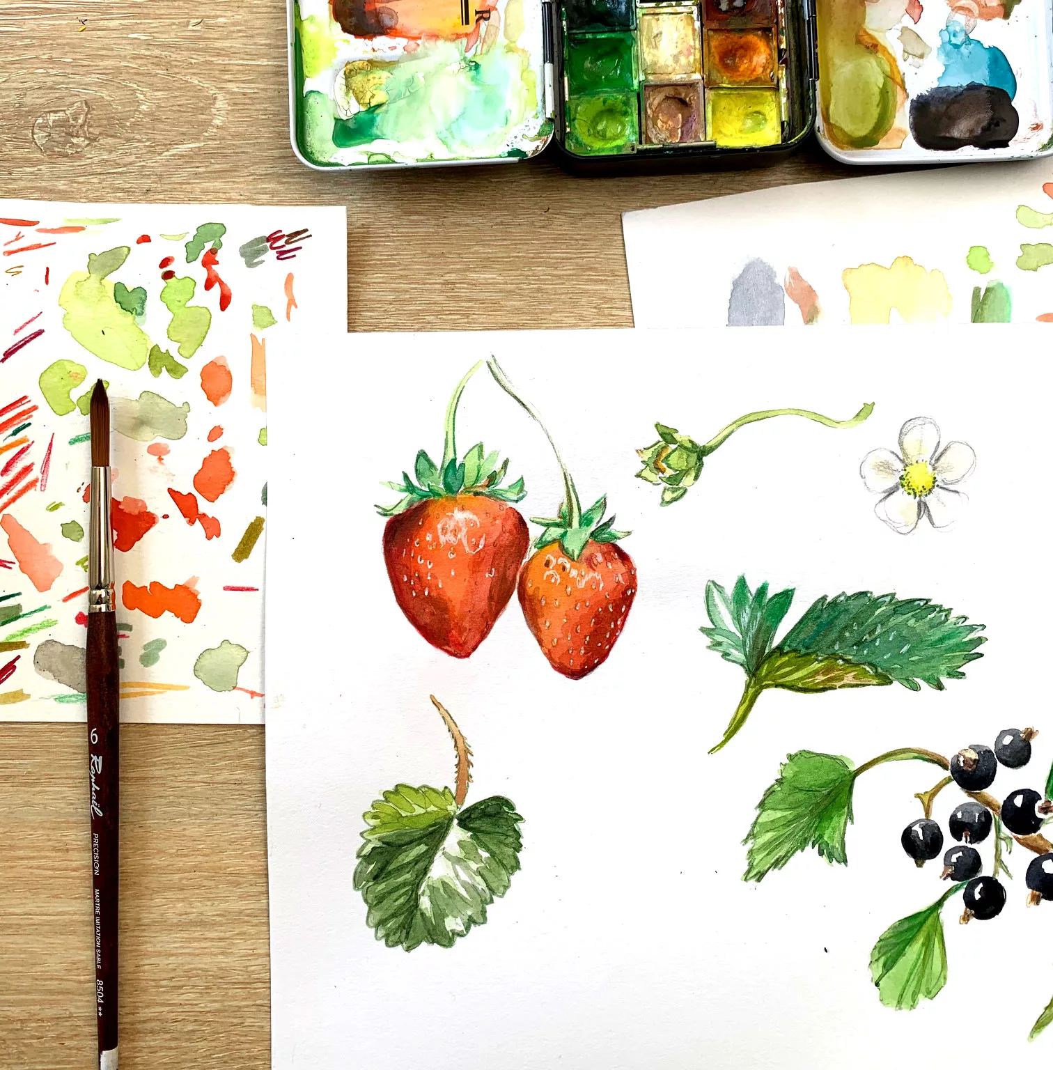 illustration-fraises-aquarelle