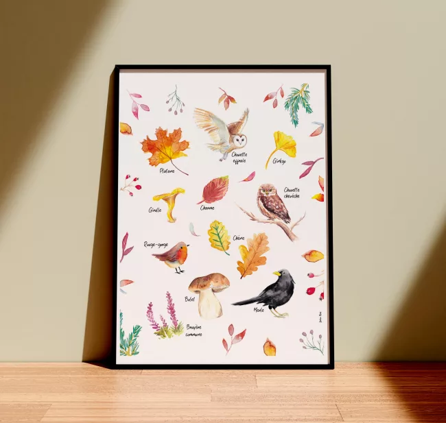 imagier-décoratif-d’automne-aquarelle