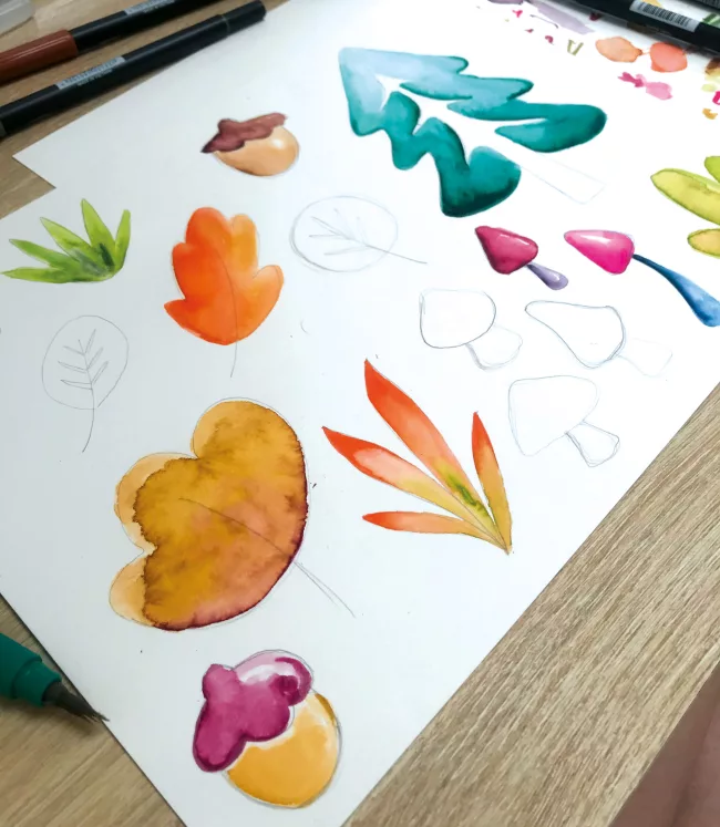 planche de recherche dessin