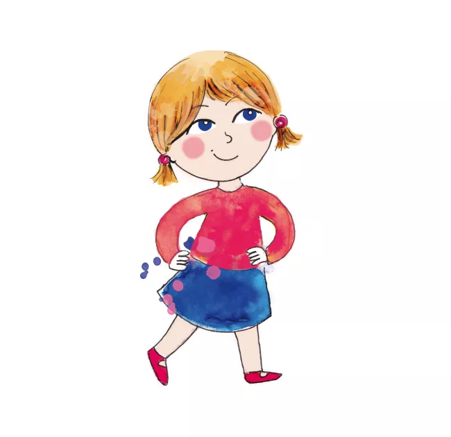 illustration-petite-fille-a-couette-chipie