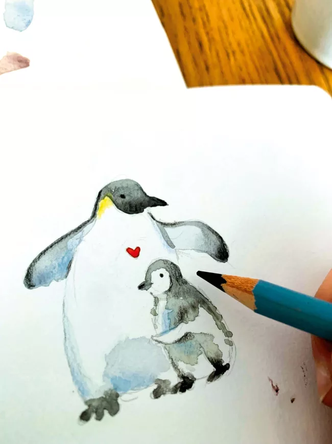 dessin-pingouins