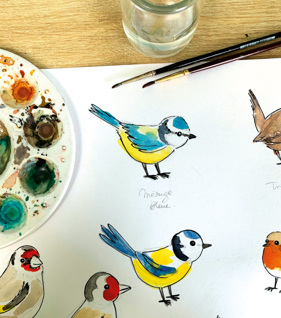 atelier-oiseaux-aquarelle-les-enfants-ateliers-oeuvre-lorene-russ