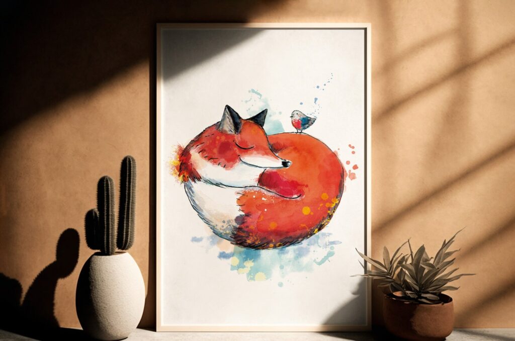 illustration sur mesure décoration chambre d'enfant